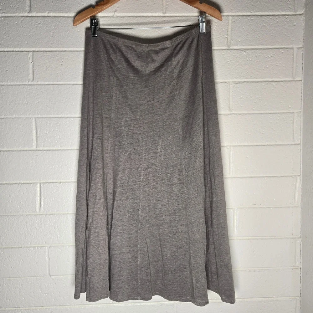 Eileen Fisher 100% Linen Midi Skirt Small Oversize Lagenlook Casual Minimalist‎